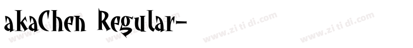 akaChen Regular字体转换